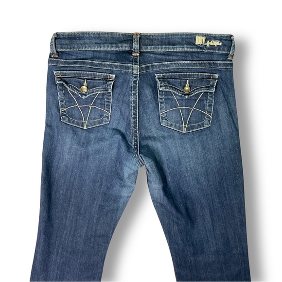 Kut From The Kloth Natalie Bootcut Jeans Sz 14 Flap Pocket Embroidered Cowgirl - Picture 7 of 12
